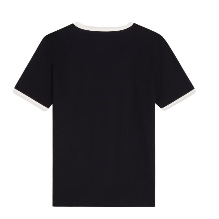 CELINE PARIS T SHIRT IN COTTON JERSEY BLACK-WHITE