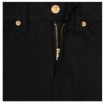 CELINE LULU JEANS IN RAW WASH BLACK DENIM