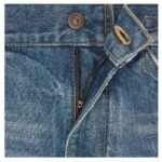 CELINE DYLAN FLARED JEANS WITH SIGNATURE IN UNION WASH DENIM