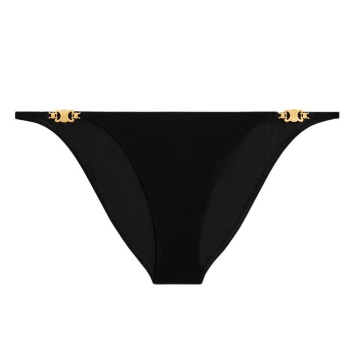 CELINE TRIOMPHE SWIMSUIT BOTTOM IN MATTE JERSEY LIGHT TAUPE
