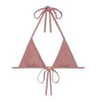 CELINE TRIOMPHE TRIANGLE TOP IN MATTE JERSEY ROSE PASSE