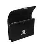 CELINE SMALL CARTABLE TRIOMPHE IN SHINY CALFSKIN BLACK