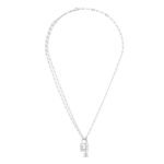 CELINE TRIOMPHE LOCK NECKLACE IN BRASS WITH GOLD FINISH