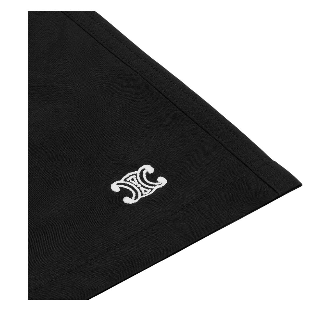 4 CELINE TRIOMPHE SWIM SHORTS IN NYLON BLACK