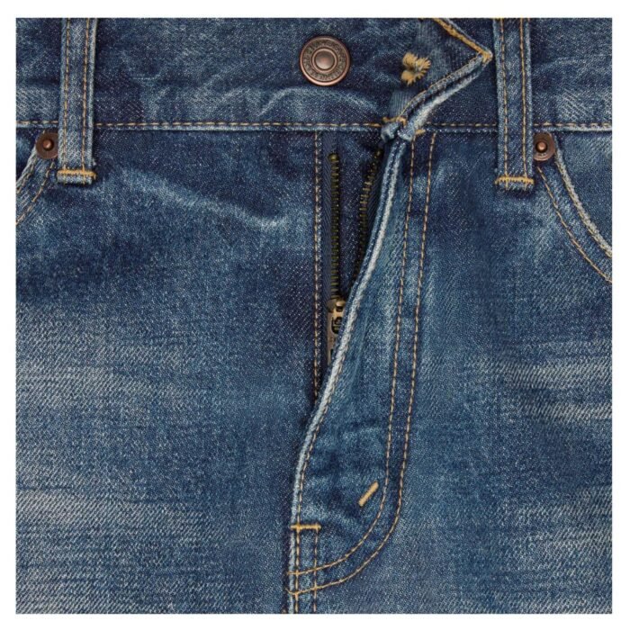CELINE MARCO JEANS IN DARK UNION WASH DENIM