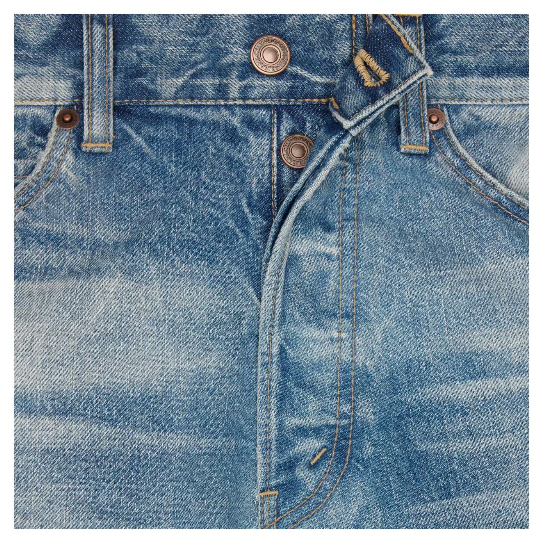 4 CELINE KURT JEANS IN MORNING LIGHT WASH DENIM