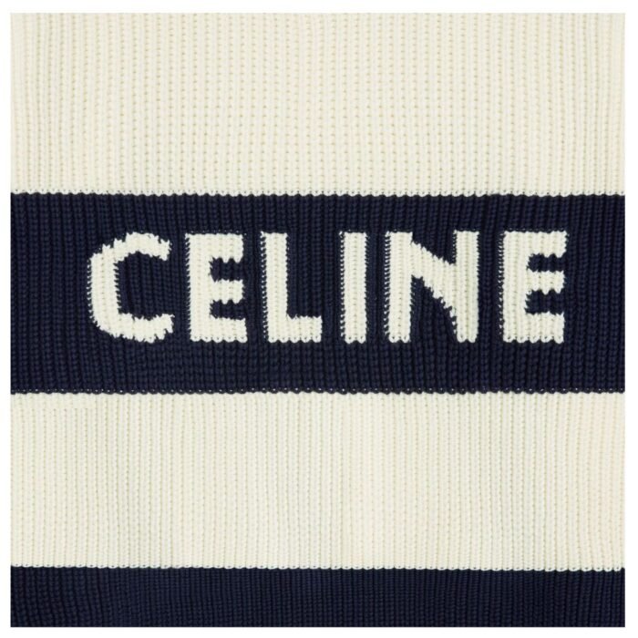CELINE OVERSIZED SWEATER IN STRIPED COTTON