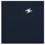 CELINE TRIOMPHE CREW NECK SWEATER IN WOOL NAVY