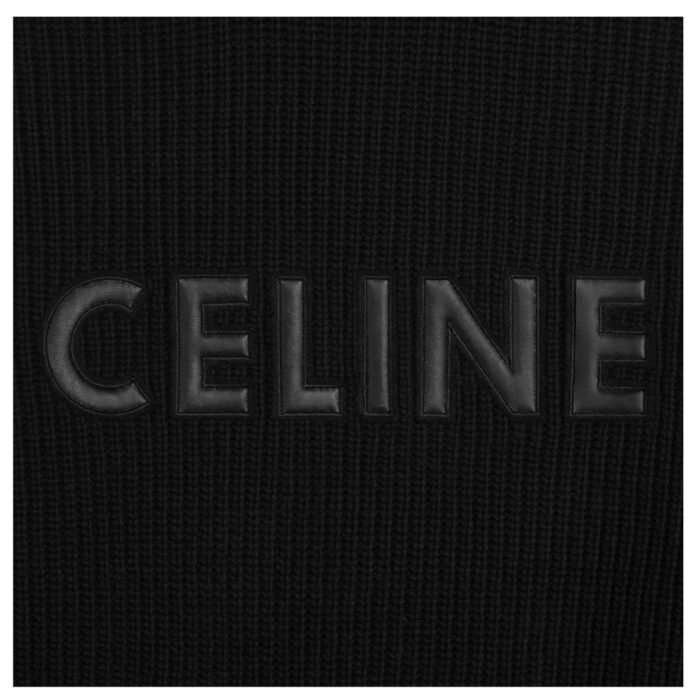 CELINE HOODED SWEATER IN MONOCHROMIC WOOL