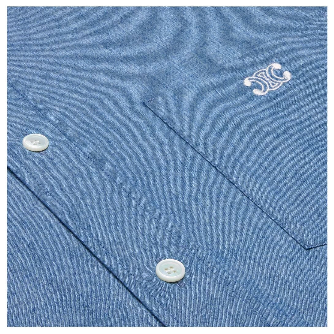 4 CELINE LOOSE SHIRT IN CHAMBRAY COTTON