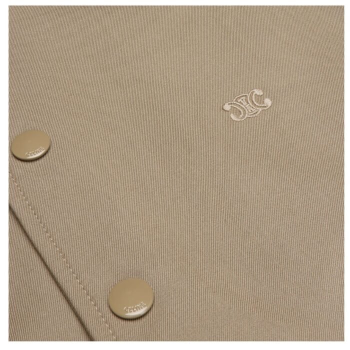 CELINE TRIOMPHE TEDDY JACKET IN COTTON AND WOOL GABARDINE