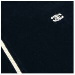 CELINE TRIOMPHE TEDDY JACKET IN VELVET JERSEY