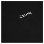 CELINE REGULAR T SHIRT IN COTTON JERSEY BLACK-CREAM