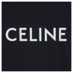 CELINE LOOSE T SHIRT IN COTTON JERSEY BLACK-WHITE