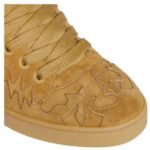 CELINE HUNTINGTON LOW LACE UP SNEAKER IN SUEDE CALFSKIN AND MESH