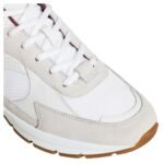 CELINE RUNNER CR 03 LOW LACE UP SNEAKER IN MESH SUEDE CALFSKIN AND PERFORATED CALFSKIN