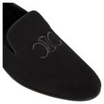 CELINE TRIOMPHE SLIPPERS IN SUEDE CALFSKIN
