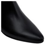 CELINE JACNO BACK BUCKLE ZIPPED BOOT IN SHINY CALFSKIN