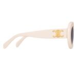 CELINE TRIOMPHE SKATE 01 SUNGLASSES IN ACETATE IVORY