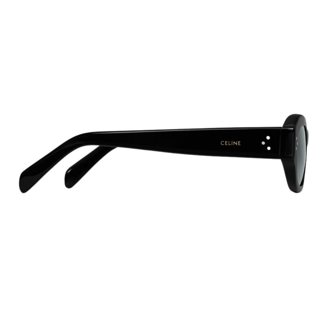 4 CELINE BLACK FRAME 58 SUNGLASSES IN ACETATE BLACK