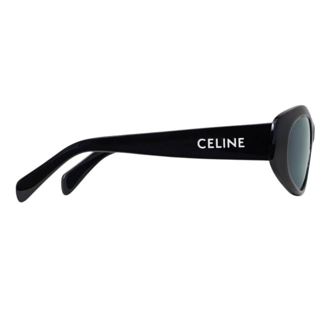 4 CELINE MONOCHROMS 07 SUNGLASSES IN ACETATE BLACK