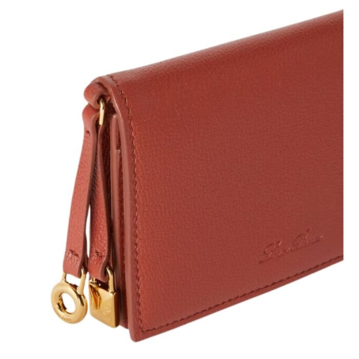 LORO PIANA EXTRA BIFOLD CARD HOLDER DEEP KUMMEL