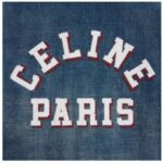 CELINE PARIS JACKET IN DARK UNION WASH DENIM
