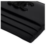 CELINE CARD HOLDER TRIOMPHE IN SHINY CALFSKIN BLACK-BLACK