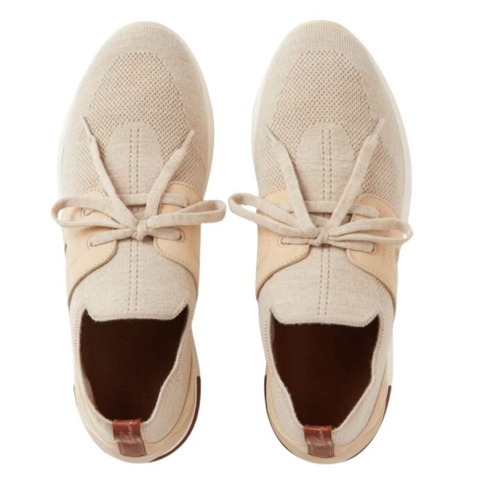 LORO PIANA 360 LP LADY FLEXY WALK SNEAKER BEIGE MELANGE