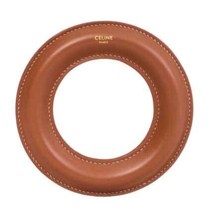 CELINE BANGLE IN LAMBSKIN LIGHT BURGUNDY