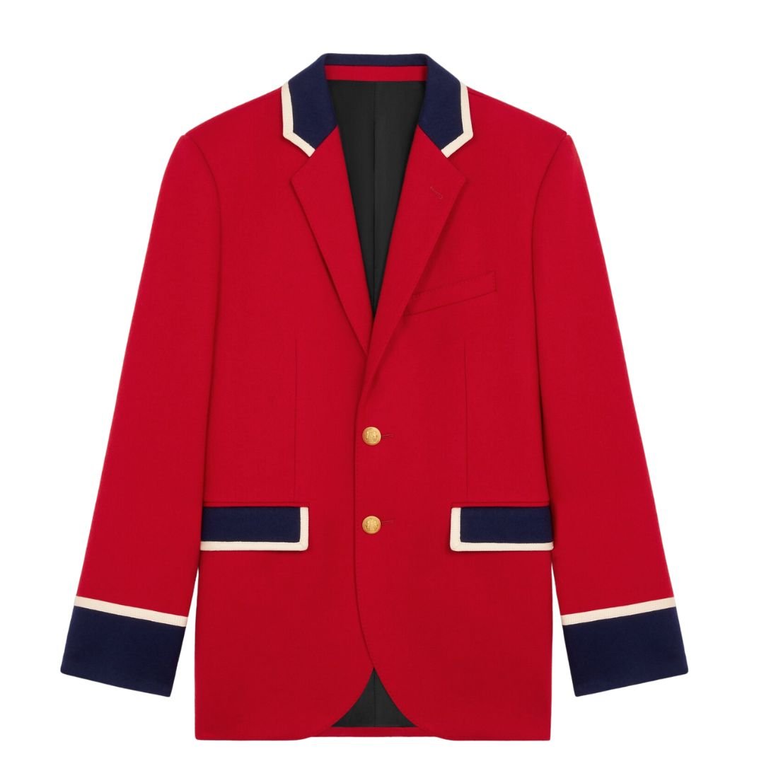 5 CELINE CLASSIC JACKET IN WOOL FLANNEL