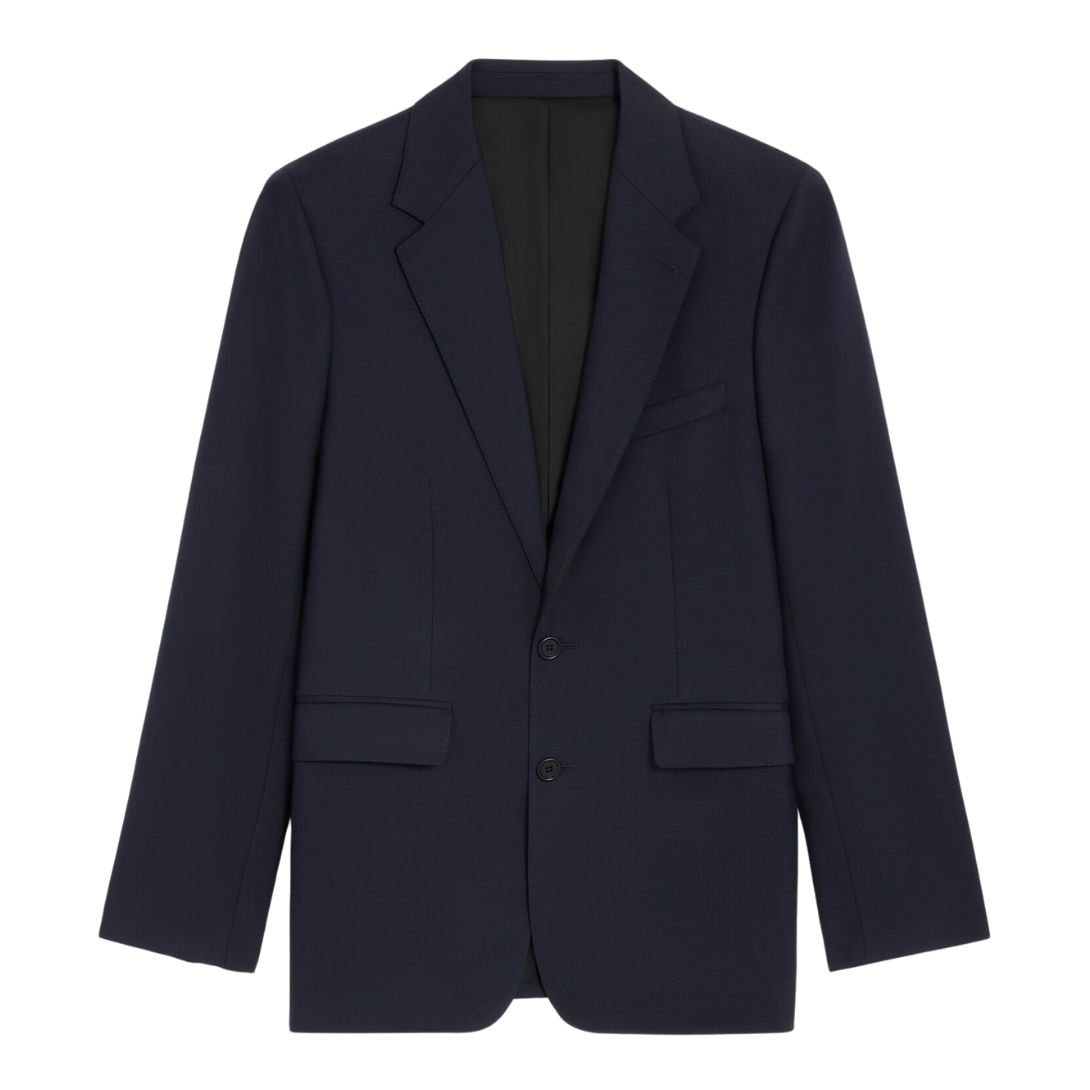 5 CELINE CLASSIC JACKET IN WOOL GABARDINE BLACK