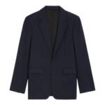CELINE CLASSIC JACKET IN WOOL GABARDINE NAVY