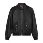 CELINE ZIPPED BLOUSON JACKET IN SOFT LAMBSKIN