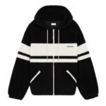 CELINE HOODED JACKET IN JERSEY FLEECE