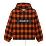 CELINE WINDBREAKER IN CHECK WOOL
