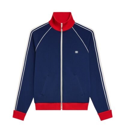CELINE TRIOMPHE TRACKSUIT JACKET IN DOUBLE FACE JERSEY