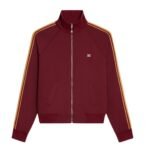 CELINE TRACKSUIT JACKET IN DOUBLE FACE JERSEY BLACK-ECRU