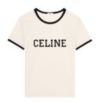 CELINE REGULAR T SHIRT IN COTTON JERSEY
