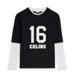 CELINE LOOSE 16 T SHIRT IN COTTON JERSEY