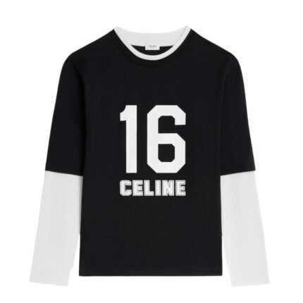 CELINE LOOSE 16 T SHIRT IN COTTON JERSEY
