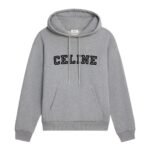 CELINE LOOSE HOODIE IN COTTON FLEECE