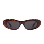 CELINE CAT EYE S310 SUNGLASSES IN ACETATE RED HAVANA