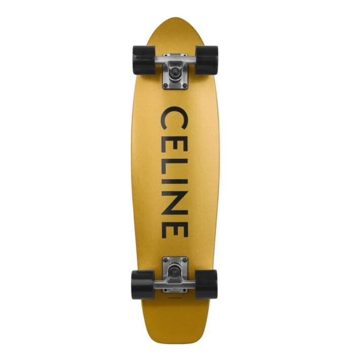 CELINE MINI CRUISER IN WOOD WITH CELINE PRINT BLACK