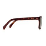 CELINE BLACK FRAME 59 SUNGLASSES IN ACETATE RED HAVANA