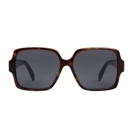CELINE TRIOMPHE 16 SUNGLASSES IN ACETATE RED HAVANA
