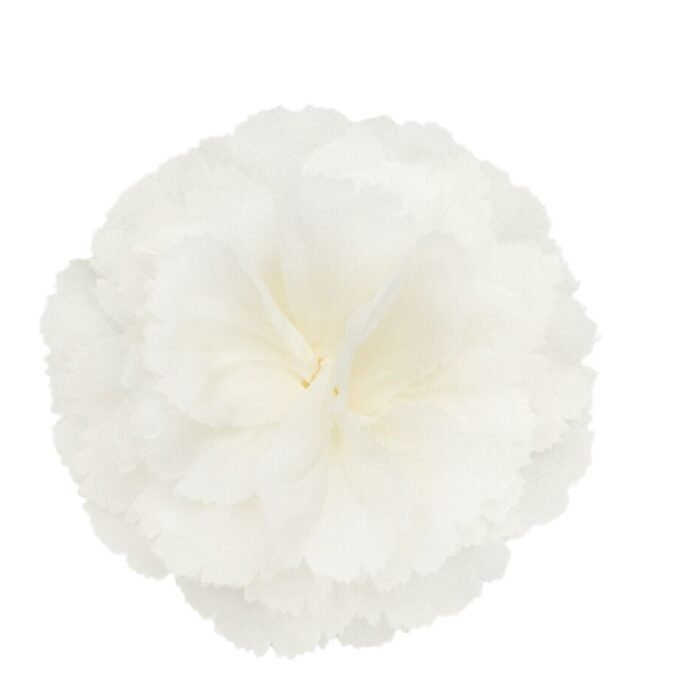 CELINE FLEUR ŒILLET LAPEL PIN IN SILK BRASS AND STEEL