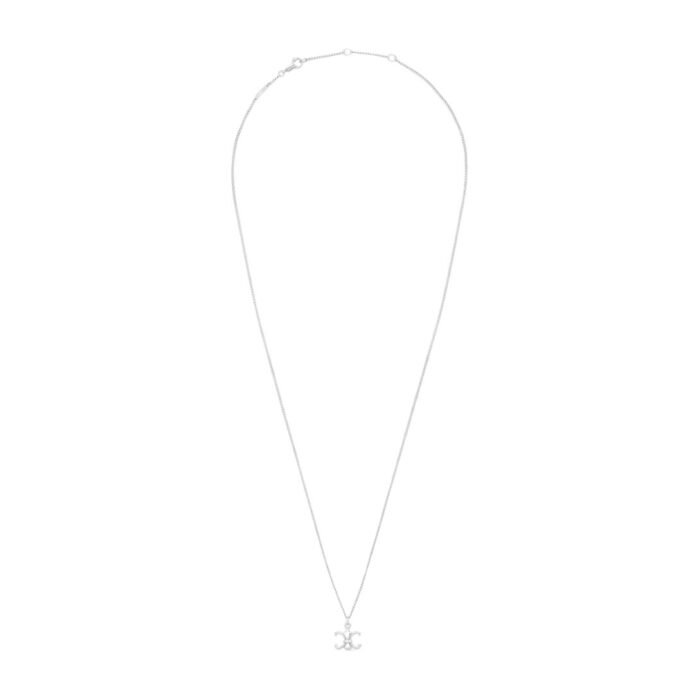CELINE TRIOMPHE DE LYS NECKLACE IN STERLING SILVER