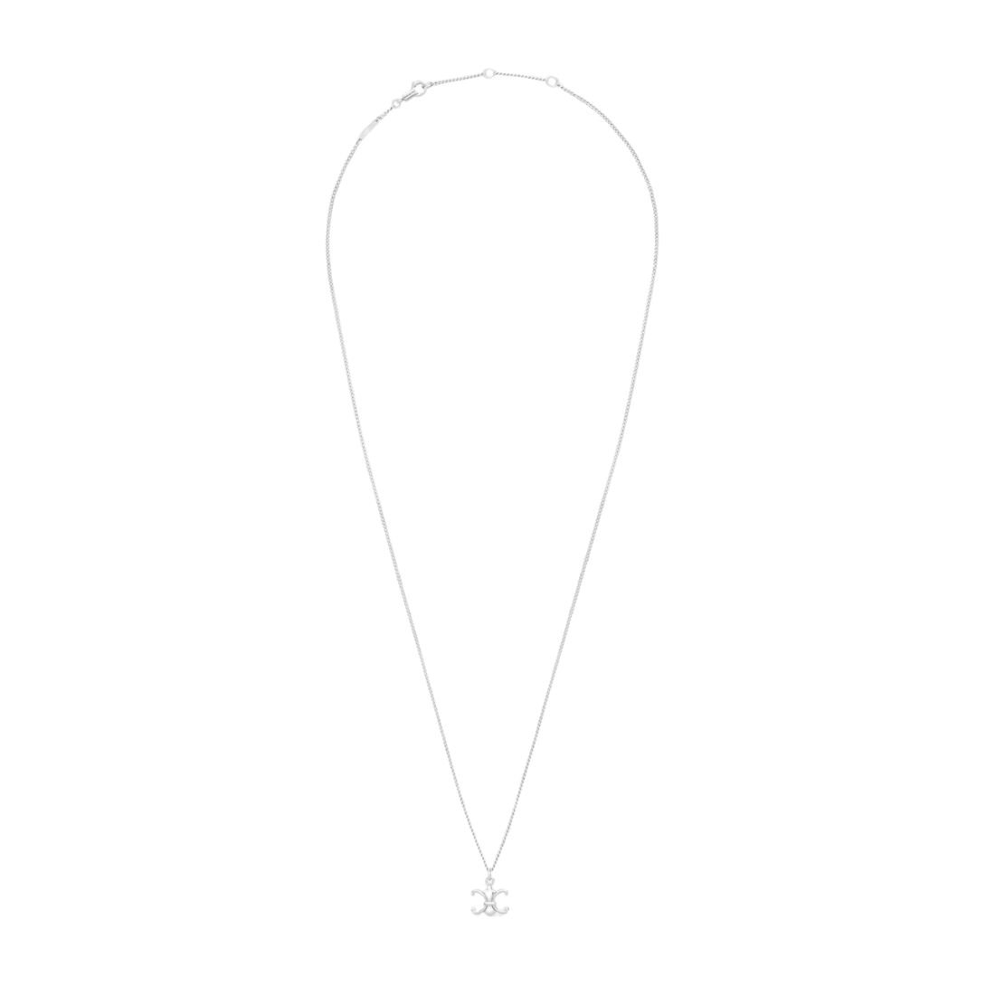 5 CELINE TRIOMPHE DE LYS NECKLACE IN STERLING SILVER