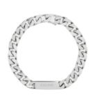 CELINE GOURMETTE BRACELET IN BRASS WITH RHODIUM FINISH